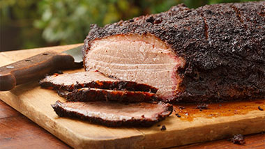 KANSAS CITY BBQ:  Smoked Beef Brisket  (much different then Texas BBQ!)
